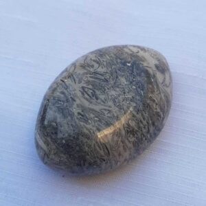Schelpen jaspis - ovale handsteen