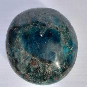 Apatiet - handsteen - glimmend blauw