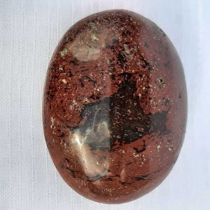 Choco jaspis - ovale handsteen