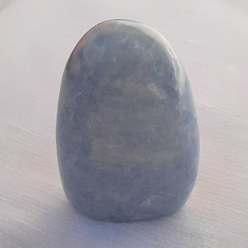 Calciet blauw - kleine free-form