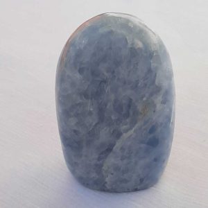 Calciet blauw - grote free-form