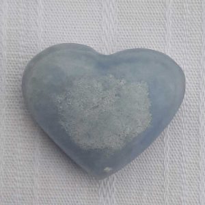 Calciet blauw - hartje - licht blauw