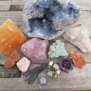 Mineralen en edelstenen ruw